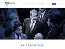 Tablet Screenshot of fondazionefalcone.org