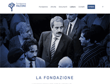 Tablet Screenshot of fondazionefalcone.it